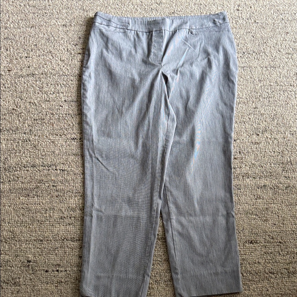 Dalia Women's delicate pinstripe Blue Ankle Pants
